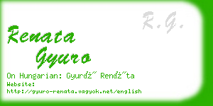 renata gyuro business card